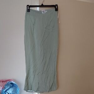 Princess Polly Sage Pencil Skirt